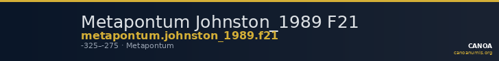Metapontum Johnston_1989 F21 — CANOA