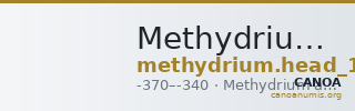 Methydrium Head 1911 p. 451 — CANOA