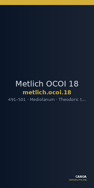Metlich OCOI 18 — CANOA