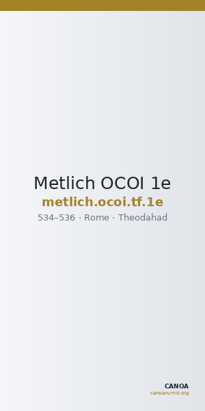 Metlich OCOI 1e — CANOA