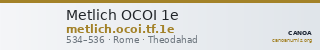Metlich OCOI 1e — CANOA