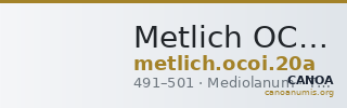 Metlich OCOI 20a — CANOA
