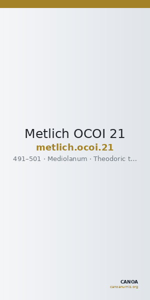 Metlich OCOI 21 — CANOA