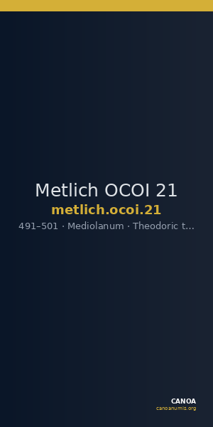 Metlich OCOI 21 — CANOA