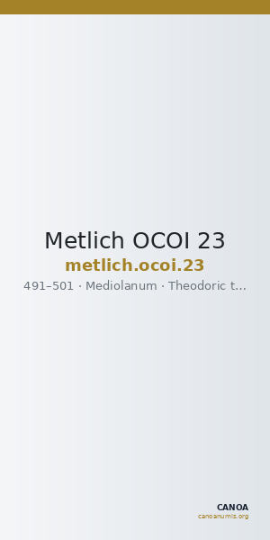 Metlich OCOI 23 — CANOA