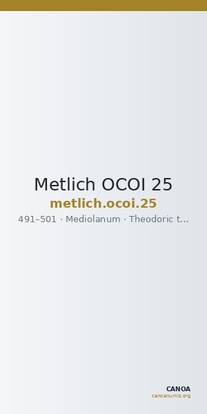Metlich OCOI 25 — CANOA