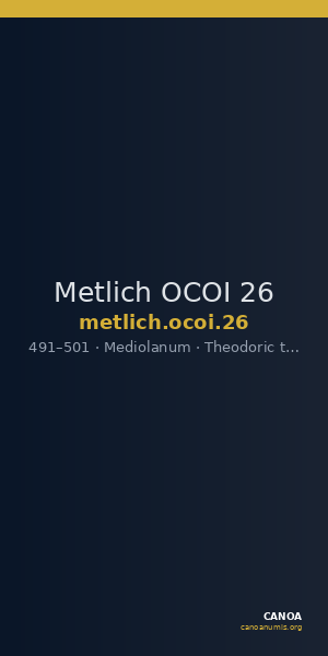 Metlich OCOI 26 — CANOA