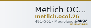 Metlich OCOI 26 — CANOA