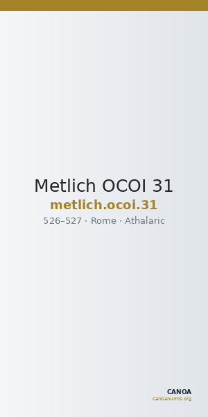Metlich OCOI 31 — CANOA