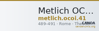 Metlich OCOI 41 — CANOA