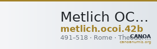 Metlich OCOI 42b — CANOA