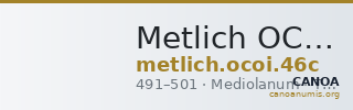 Metlich OCOI 46c — CANOA