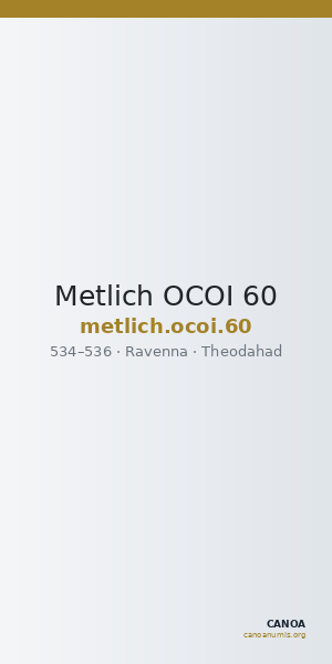Metlich OCOI 60 — CANOA