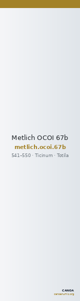 Metlich OCOI 67b — CANOA