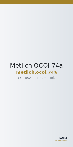 Metlich OCOI 74a — CANOA