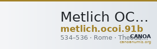Metlich OCOI 91b — CANOA