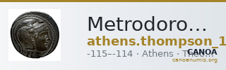 Metrodoros Athens Thompson 1961 629-647 — CANOA