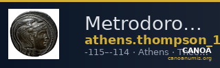 Metrodoros Athens Thompson 1961 629-647 — CANOA