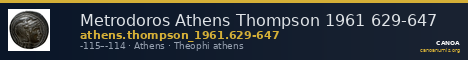 Metrodoros Athens Thompson 1961 629-647 — CANOA