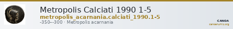 Metropolis Calciati 1990 1-5 — CANOA