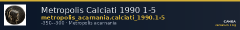 Metropolis Calciati 1990 1-5 — CANOA