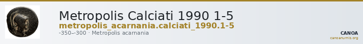 Metropolis Calciati 1990 1-5 — CANOA