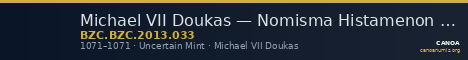 Michael VII Doukas — Nomisma Histamenon (Uncertain Mint, 1071) — CANOA