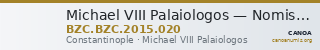 Michael VIII Palaiologos — Nomisma Hyperpyron (Constantinople) — CANOA