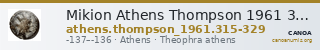 Mikion Athens Thompson 1961 315-329 — CANOA