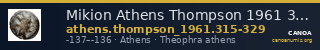Mikion Athens Thompson 1961 315-329 — CANOA