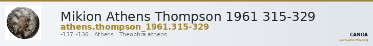 Mikion Athens Thompson 1961 315-329 — CANOA