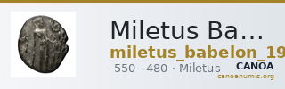 Miletus Babelon 1907 428 — CANOA