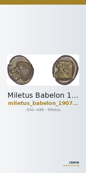 Miletus Babelon 1907 429 — CANOA