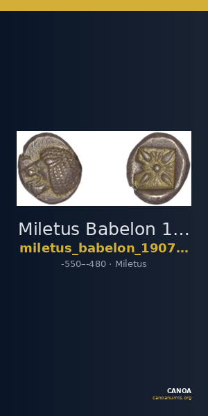 Miletus Babelon 1907 429 — CANOA