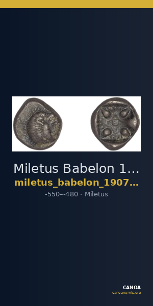 Miletus Babelon 1907 430 — CANOA