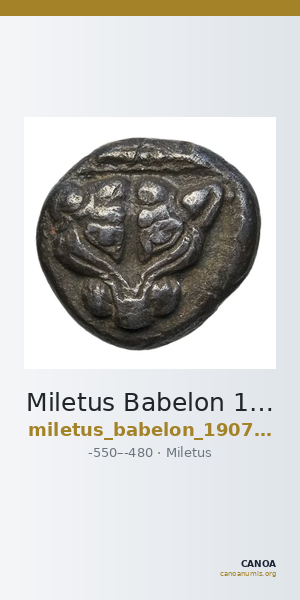 Miletus Babelon 1907 433 — CANOA