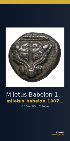 Miletus Babelon 1907 433 — CANOA