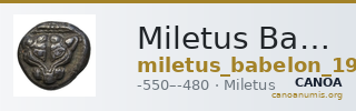 Miletus Babelon 1907 433 — CANOA