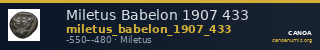 Miletus Babelon 1907 433 — CANOA