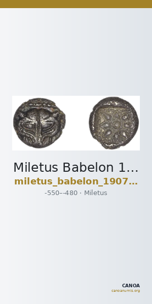Miletus Babelon 1907 434 — CANOA