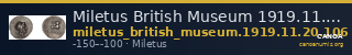 Miletus British Museum 1919.11.20.106 — CANOA