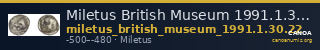 Miletus British Museum 1991.1.30.22 — CANOA