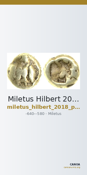 Miletus Hilbert 2018 p. 250, A80-1 — CANOA