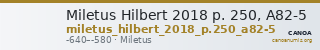 Miletus Hilbert 2018 p. 250, A82-5 — CANOA