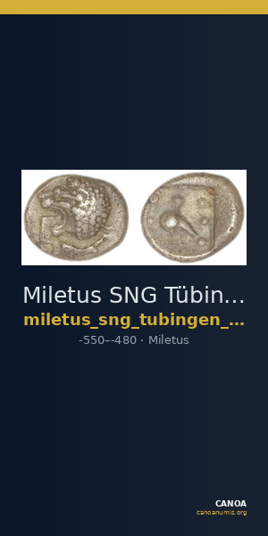 Miletus SNG Tübingen 3000-3017 — CANOA