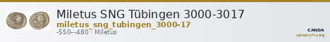 Miletus SNG Tübingen 3000-3017 — CANOA