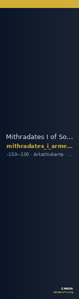 Mithradates I of Sophene Arkathiokerta Kovacs 2016 26 — CANOA