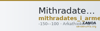 Mithradates I of Sophene Arkathiokerta Kovacs 2016 26 — CANOA