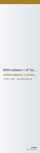 Mithradates I of Sophene Arkathiokerta Kovacs 2016 28 — CANOA