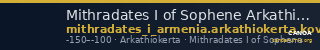 Mithradates I of Sophene Arkathiokerta Kovacs 2016 29 — CANOA